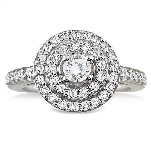 3/4 Carat TW Diamond Brilliance Ring in 10K White Gold